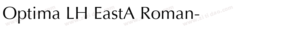 Optima LH EastA Roman字体转换